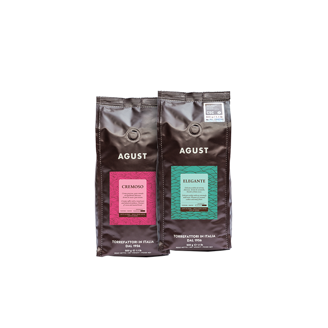 Caffe Agust Probierpaket Espressokaffe in ganzen Bohnen aus der Lombardei