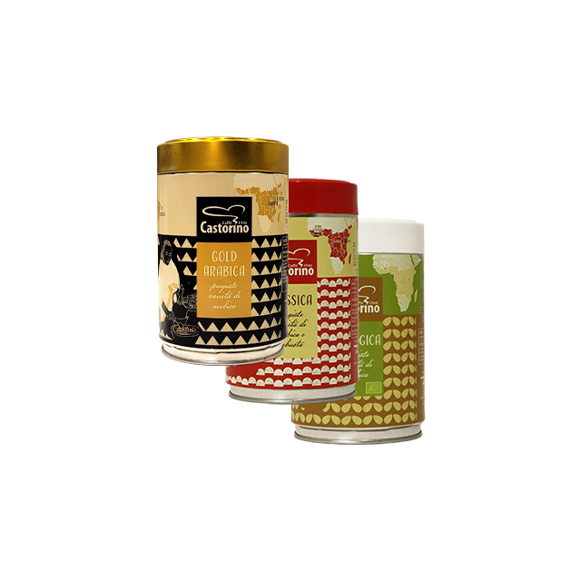 Castorino - Selezione Probierpaket - 3x250g gemahlen für Espressokocher