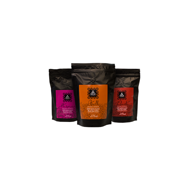 Epos Caffè - Selezione Probierpaket  - Apollo, Efesto &amp; Hermes - 3x250g Bohne
