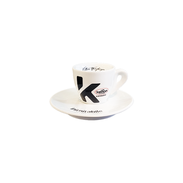 Caffè Kenon - Espressotasse mit Untertasse - Vorderseite