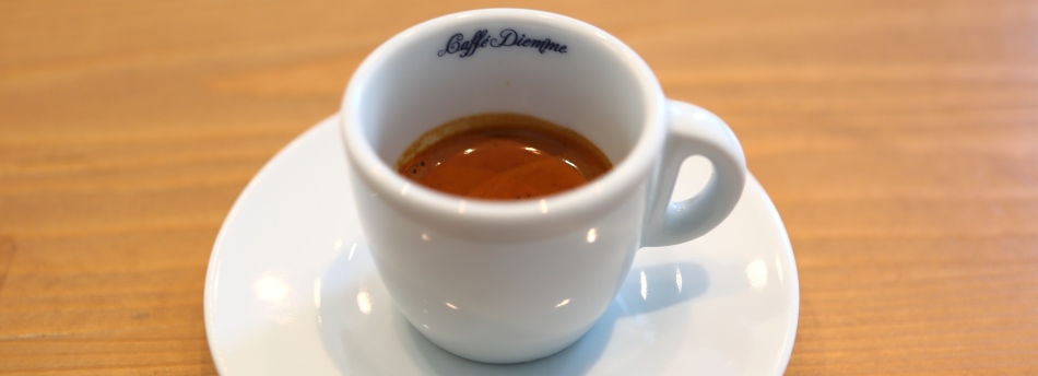 Erster Espresso bei Caffè Diemme Erster Espresso bei Caffè Diemme
