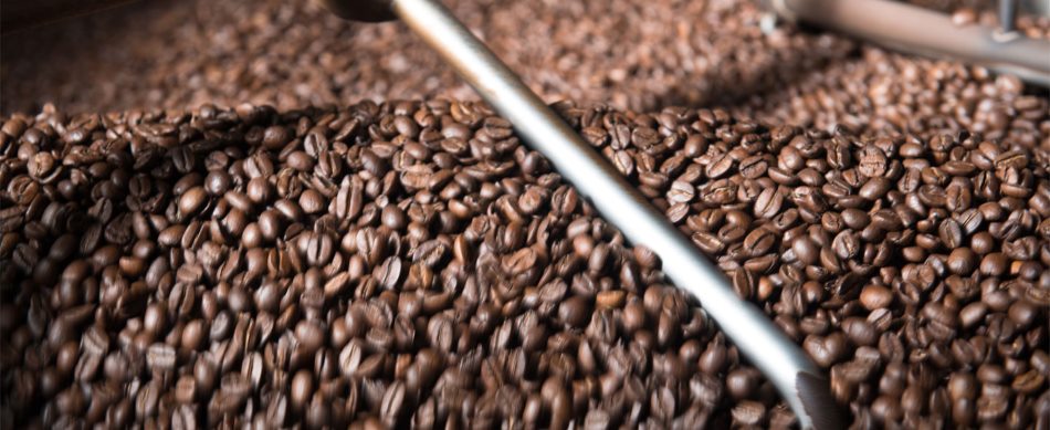 Kühlung der frisch gerösteten Kaffeebohnen Kühlung der frisch gerösteten Kaffeebohnen