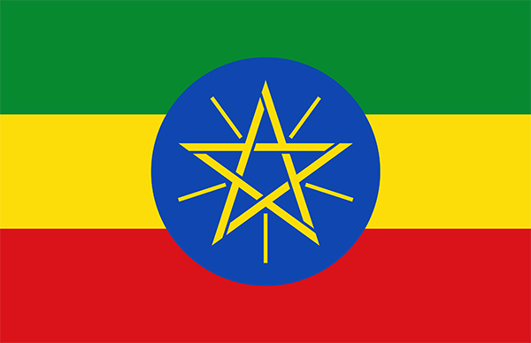Nationalflagge Äthiopien Nationalflagge Äthiopien