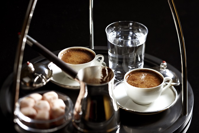Türkischer Kaffee Serviert Beans Wien