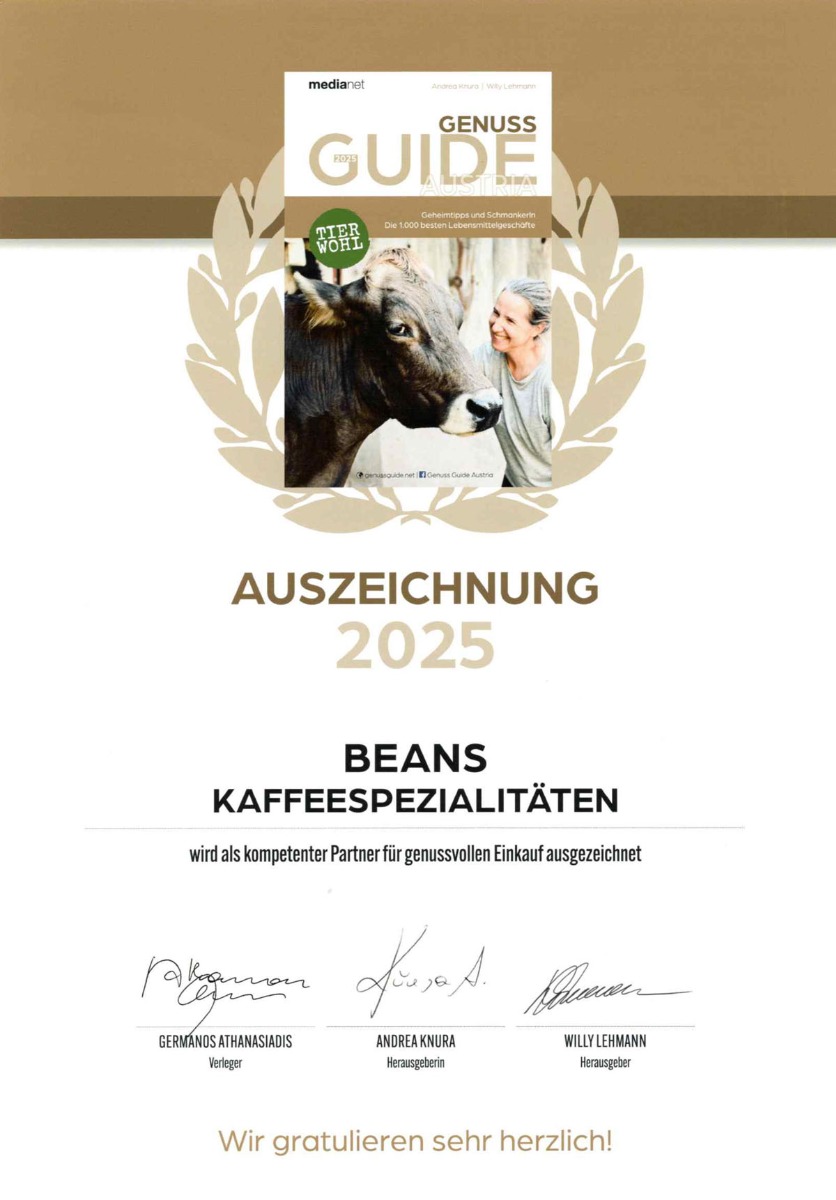 Genuss Guide 2025 - Auszeichnung